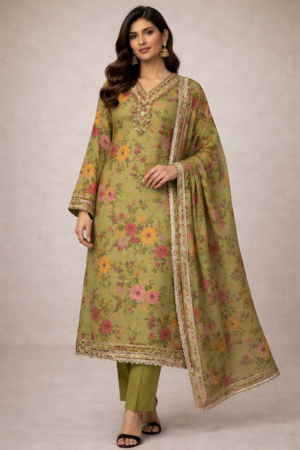 3 Piece Anarkali Frock