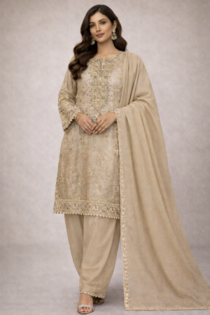 4 Piece Sheesha Silk Suit